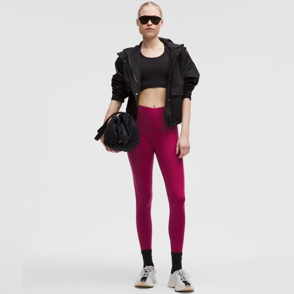 Lululemon Athletica Glow Up High Rise Tight Womens Size 12 (Magenta Smoke)